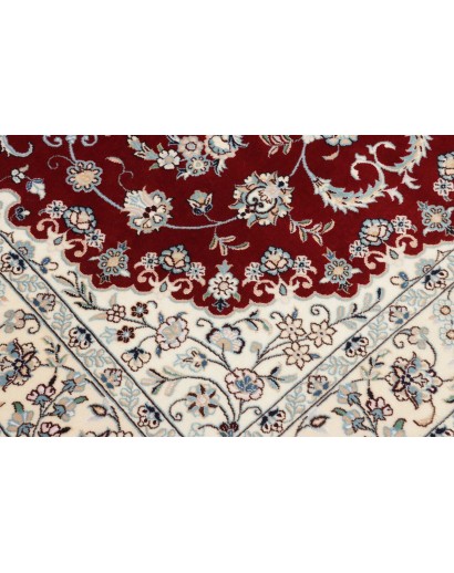Tappeto Nain 6La Persia bianco grigio 130x198