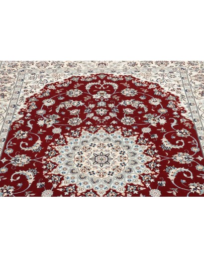 Tappeto Nain 6La Persia bianco grigio 130x198