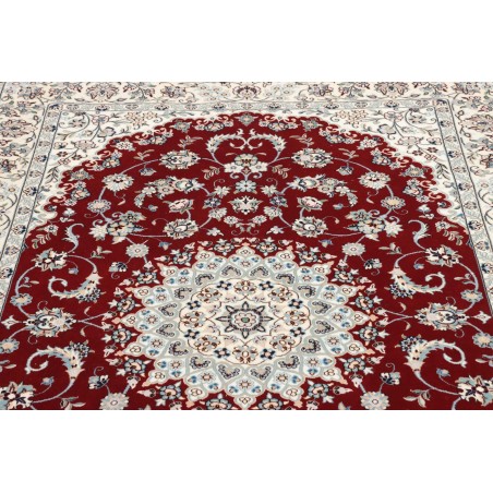 Tappeto Nain 6La Persia bianco grigio 130x198