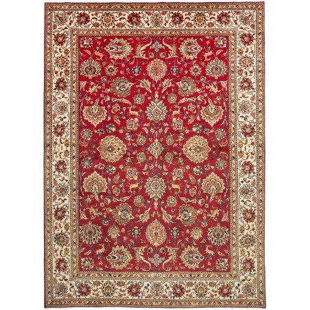 Tappeto Tabriz Persia marrone giallo 245x342