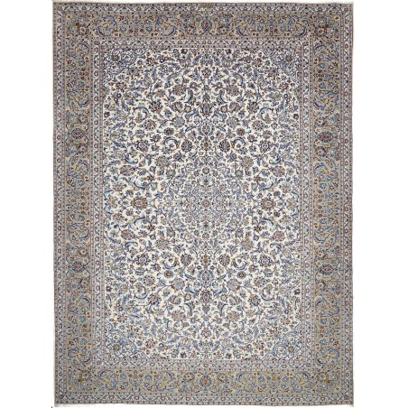 Tappeto Kashan Persia beige verde 300x403