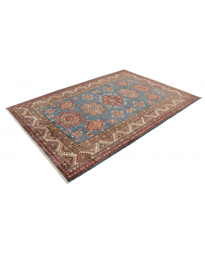 Tappeto Kazak Fine Pakistan azzurro grigio 170x240