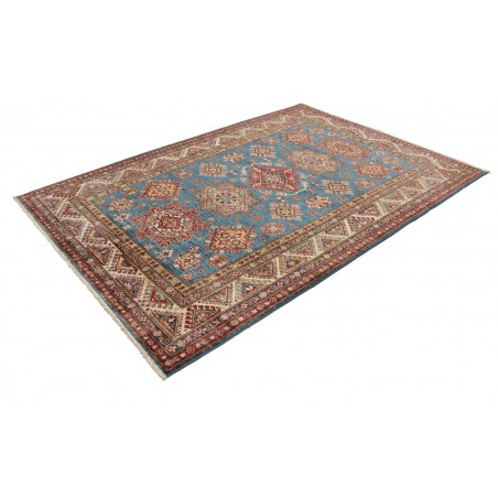 Tappeto Kazak Fine Pakistan azzurro grigio 170x240