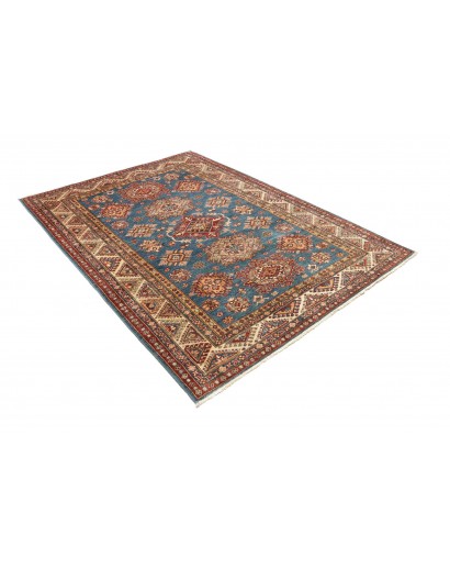 Tappeto Kazak Fine Pakistan azzurro grigio 170x240