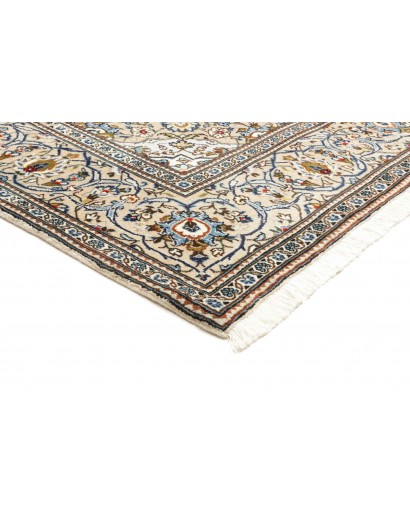 Tappeto Kashan Persia bianco marrone 200x305