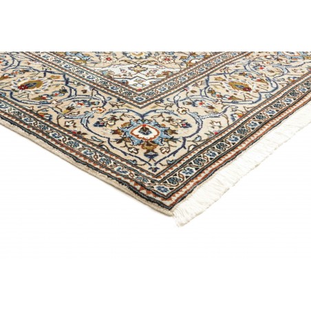 Tappeto Kashan Persia bianco marrone 200x305