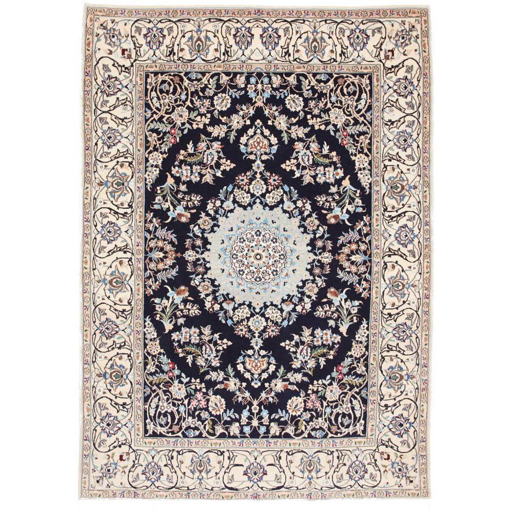 Tappeto Nain 9La Persia grigio azzurro 167x236 Tappeto Nain 9La Persia grigio azzurro 167x236
