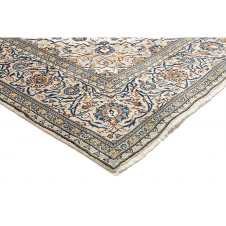 Tappeto Kashan Persia bianco grigio 198x290