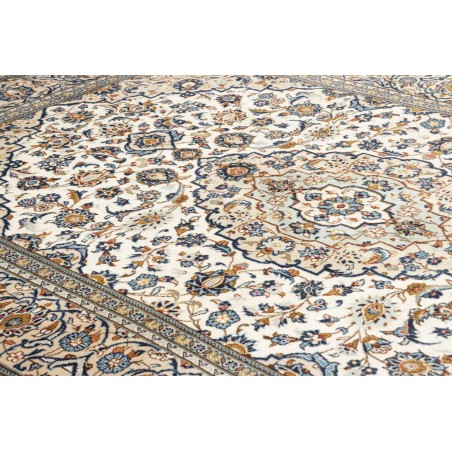 Tappeto Kashan Persia bianco grigio 198x290