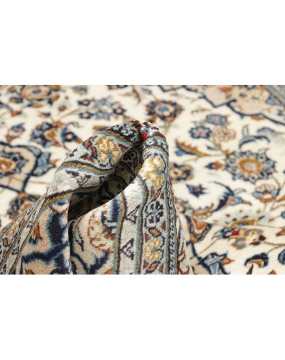 Tappeto Kashan Persia bianco grigio 198x290