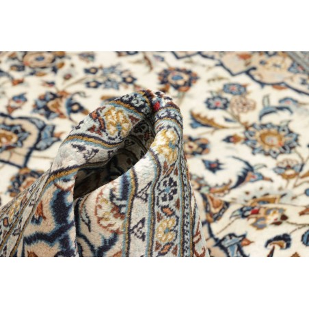 Tappeto Kashan Persia bianco grigio 198x290