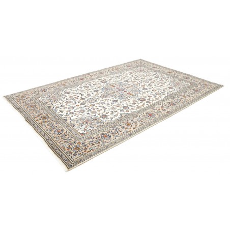 Tappeto Kashan Persia beige verde 200x295