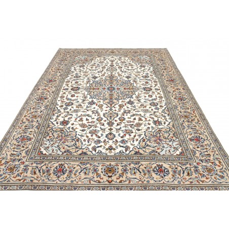 Tappeto Kashan Persia beige verde 200x295