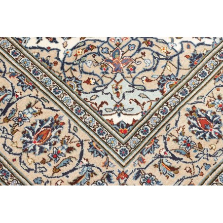 Tappeto Kashan Persia beige verde 200x295