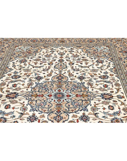 Tappeto Kashan Persia beige verde 200x295