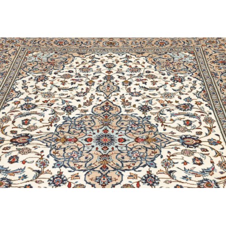 Tappeto Kashan Persia beige verde 200x295