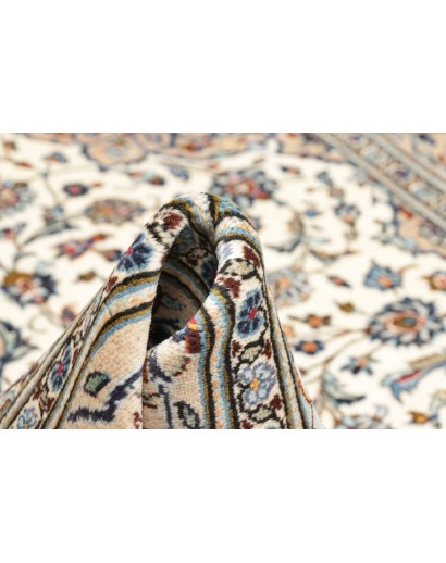 Tappeto Kashan Persia beige verde 200x295