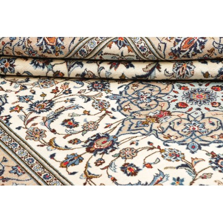 Tappeto Kashan Persia beige verde 200x295