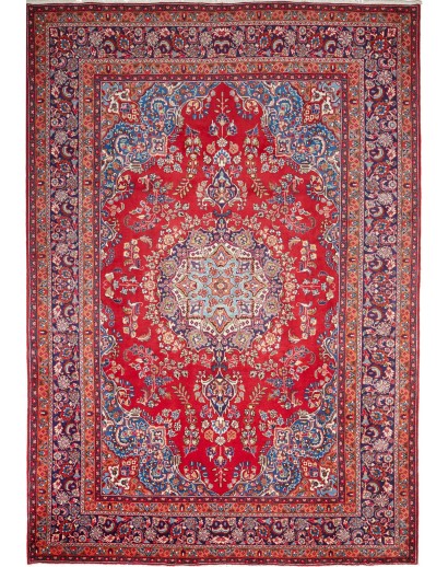 Tappeto Sabzevar Persia marrone bianco 242x345