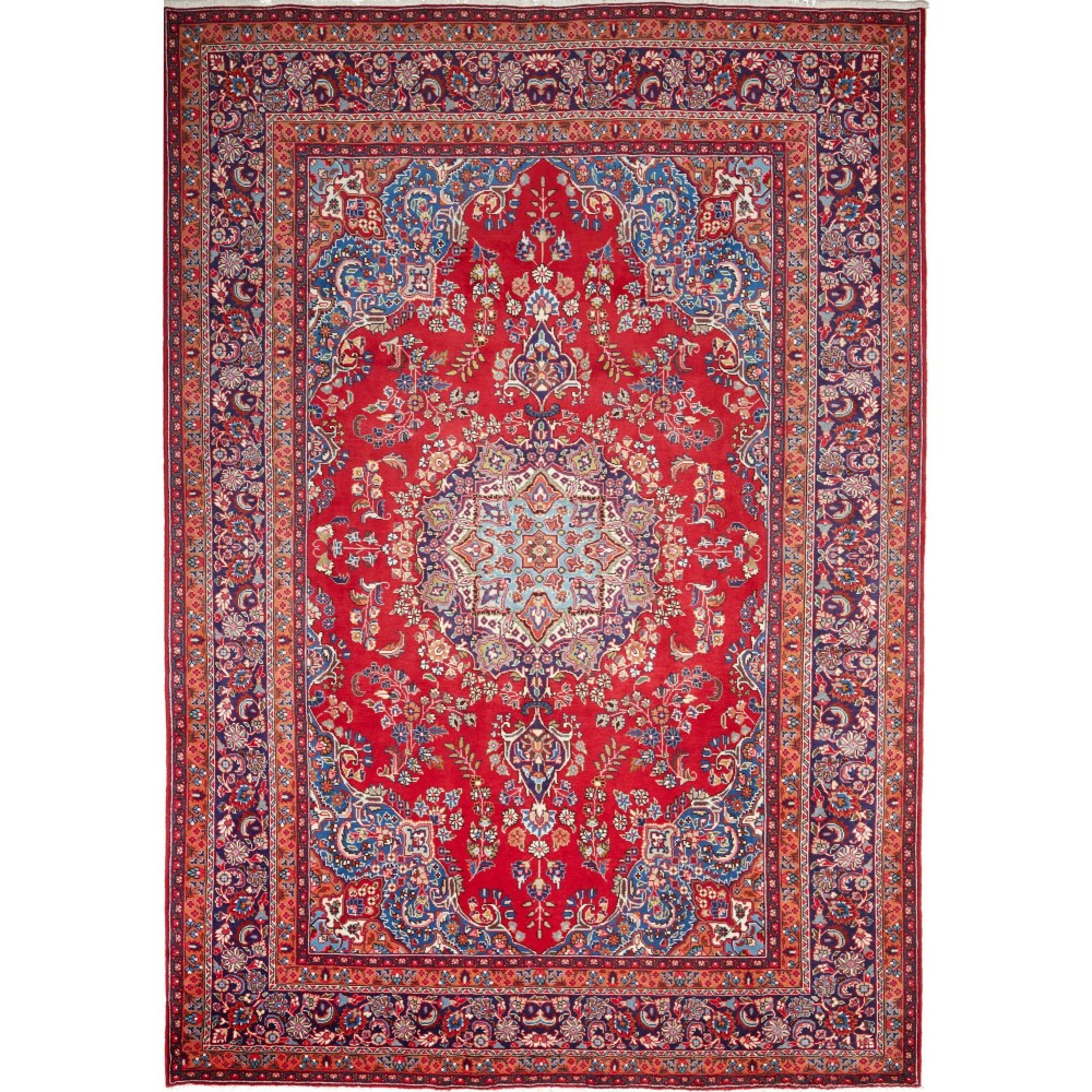 Tappeto Sabzevar Persia marrone bianco 242x345 Tappeto Sabzevar Persia marrone bianco 242x345