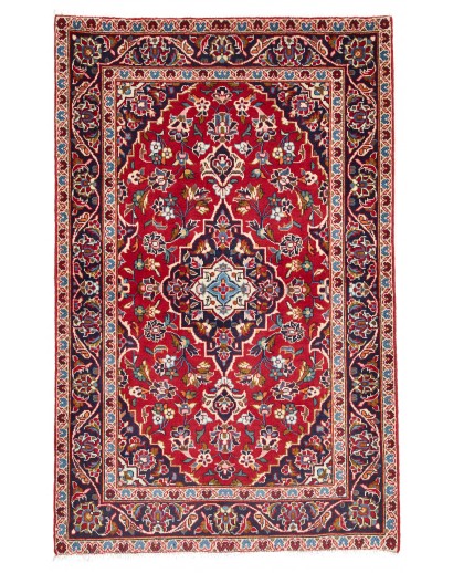 Tappeto Kashan Fine Persia marrone giallo 100x156