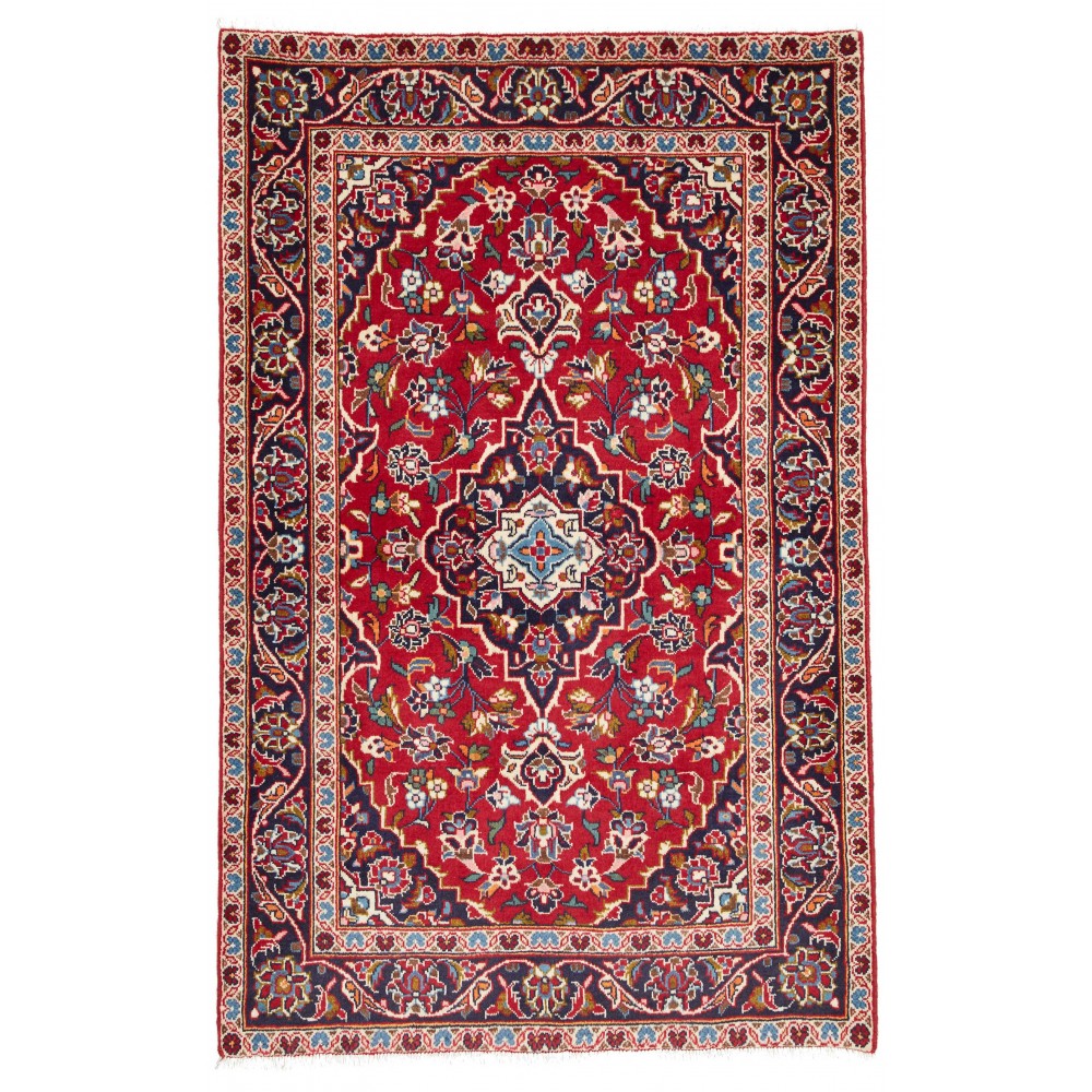 Tappeto Kashan Fine Persia marrone giallo 100x156 Tappeto Kashan Fine Persia marrone giallo 100x156