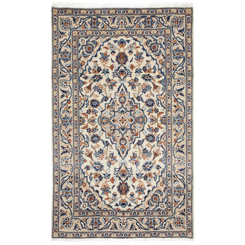 Tappeto Kashan Fine Persia beige grigio 98x162 Tappeto Kashan Fine Persia beige grigio 98x162