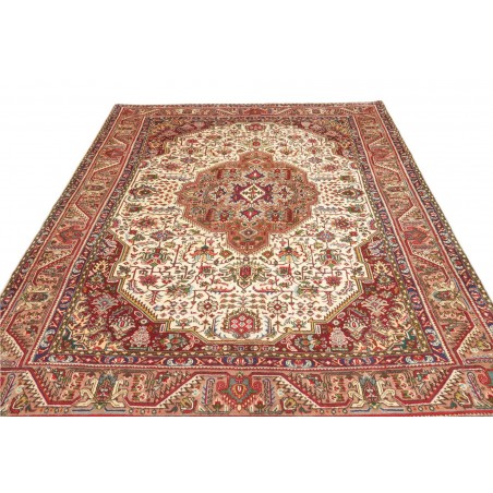 Tappeto Tabriz Persia marrone grigio 198x300