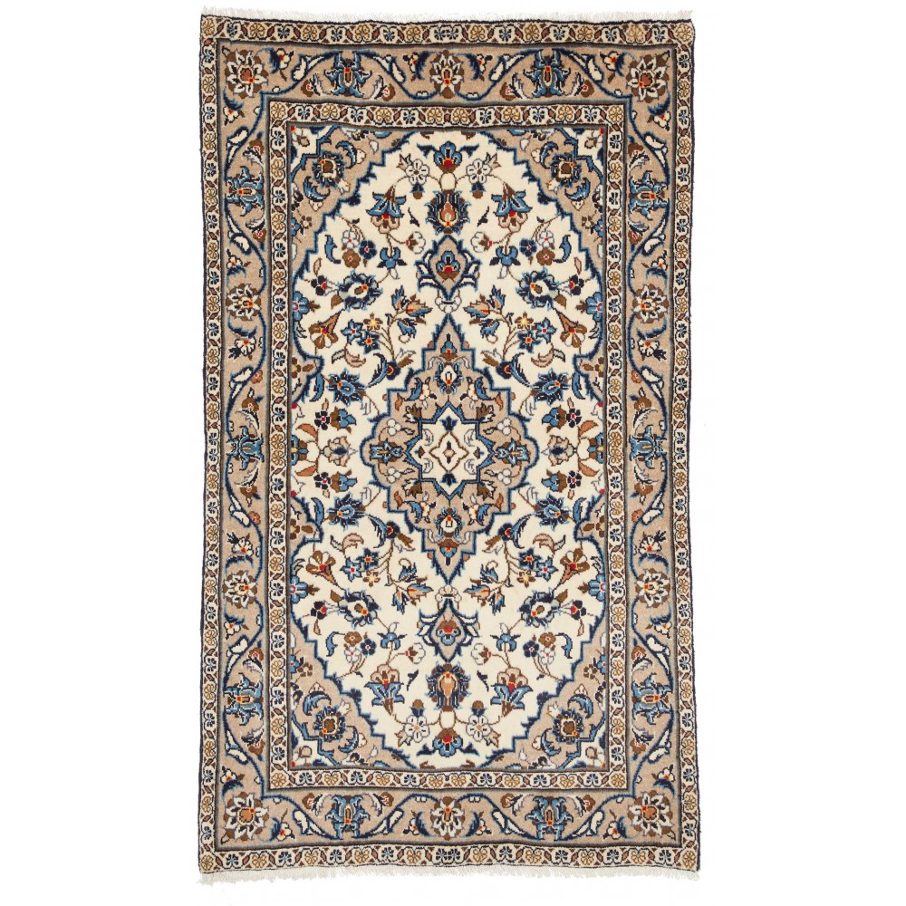 Tappeto Kashan Fine Persia beige grigio 93x160 Tappeto Kashan Fine Persia beige grigio 93x160