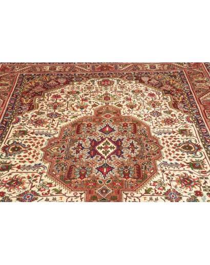Tappeto Tabriz Persia marrone grigio 198x300