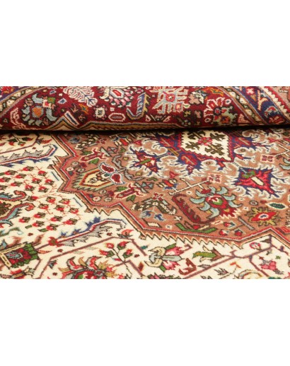 Tappeto Tabriz Persia marrone grigio 198x300