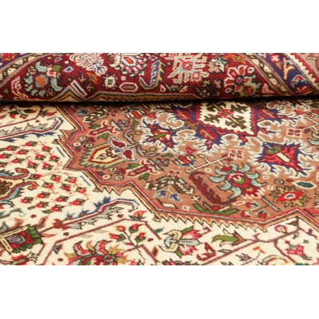 Tappeto Tabriz Persia marrone grigio 198x300