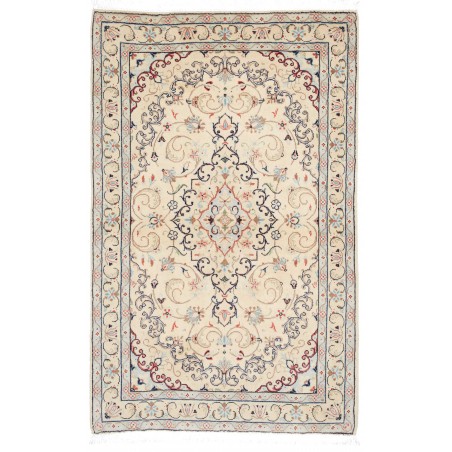 Tappeto Kashan Fine Persia bianco giallo 96x150