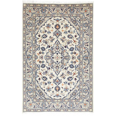 Tappeto Kashan Fine Persia bianco grigio 96x147