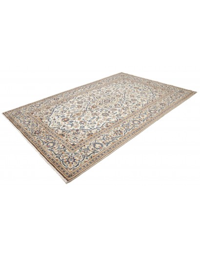 Tappeto Kashan Persia beige bianco 195x305