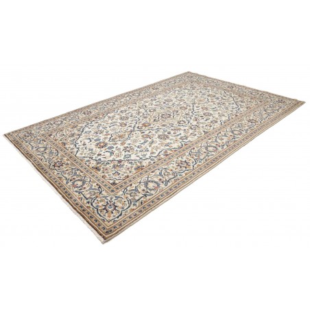 Tappeto Kashan Persia beige bianco 195x305