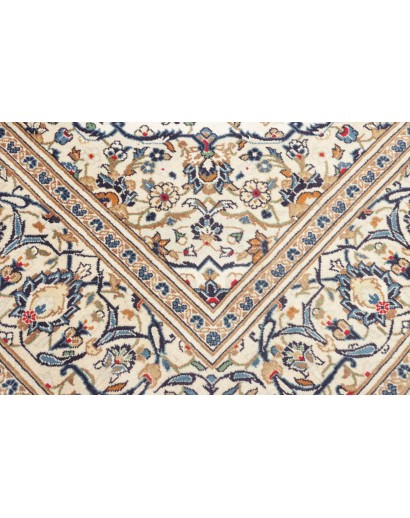 Tappeto Kashan Persia beige bianco 195x305