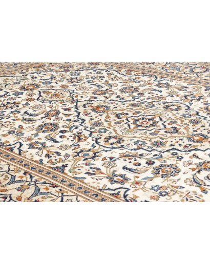Tappeto Kashan Persia beige bianco 195x305