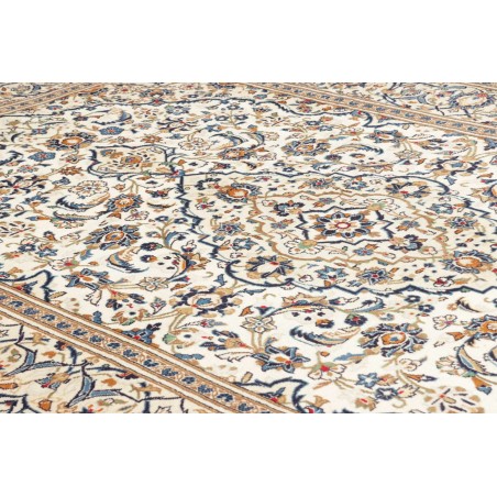 Tappeto Kashan Persia beige bianco 195x305