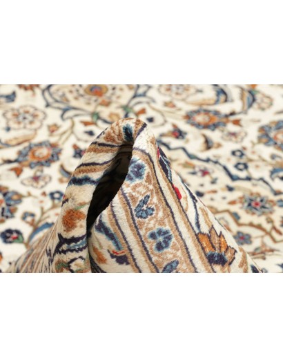 Tappeto Kashan Persia beige bianco 195x305