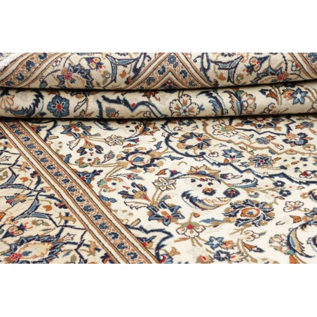 Tappeto Kashan Persia beige bianco 195x305