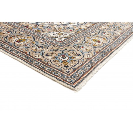 Tappeto Kashan Persia bianco grigio 200x306