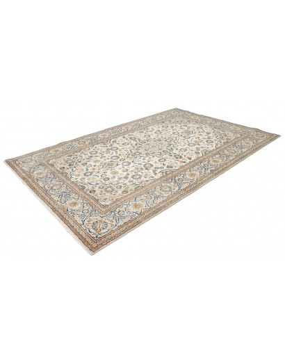 Tappeto Kashan Persia bianco grigio 200x301