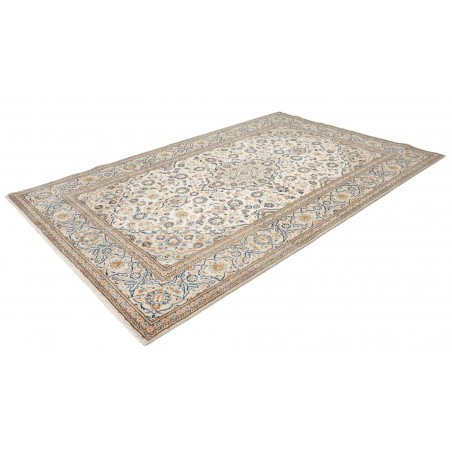 Tappeto Kashan Persia bianco grigio 200x301
