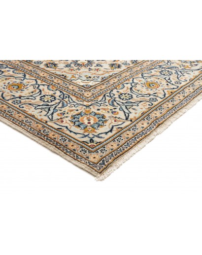 Tappeto Kashan Persia bianco grigio 200x301