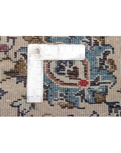 Tappeto Kashan Persia bianco grigio 200x301