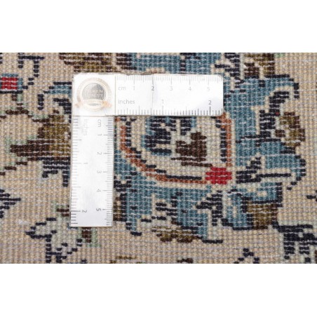 Tappeto Kashan Persia bianco grigio 200x301