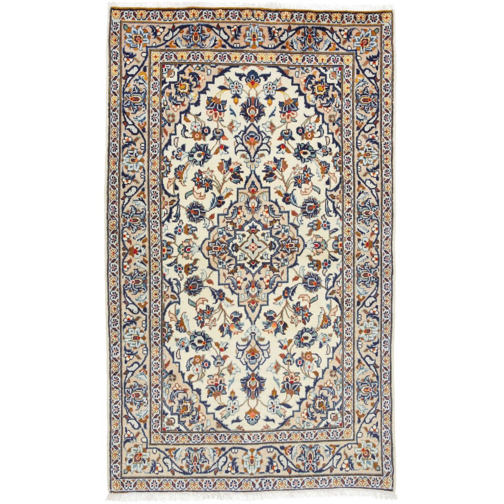Tappeto Kashan Fine Persia beige grigio 94x160 Tappeto Kashan Fine Persia beige grigio 94x160