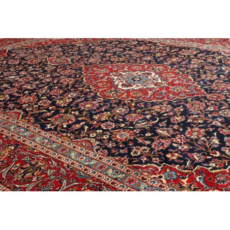 Tappeto Kashan Persia marrone grigio 295x418