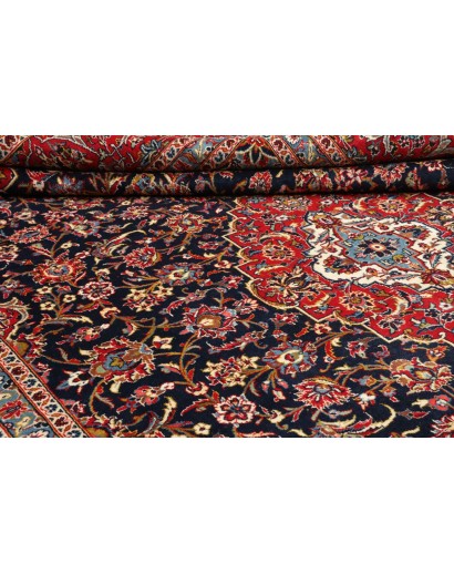 Tappeto Kashan Persia marrone grigio 295x418